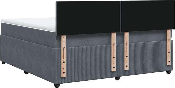 Immagine prodotto vidaXL Bo x letto a molle con materasso 180 x 200 cm in velluto (180 x 200 cm)