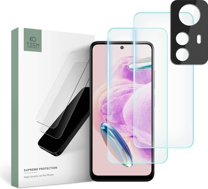 Immagine prodotto Tech-Protect Set supremo per Xiaomi Redmi Note 12S 2x Vetro temperato per display / Vetro temperato per (1 pz., Xiaomi Redmi Note 12S)