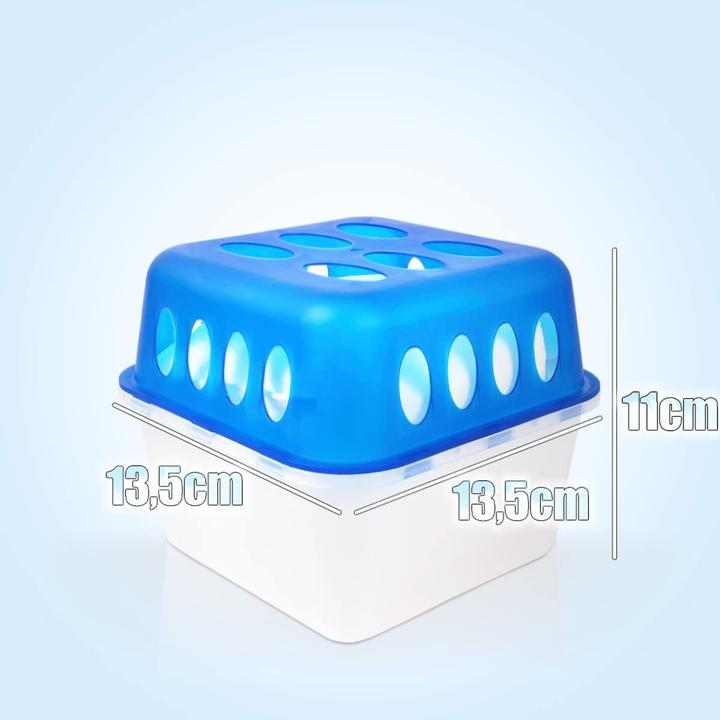 Actual product image Stimo 4x dehumidifier boxes with 8 refill packs (25 m²)