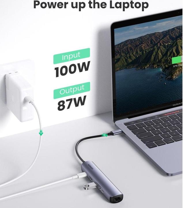 Immagine prodotto Ugreen Da USB-C a 2x USB-A (USB-C, 5 Porti)