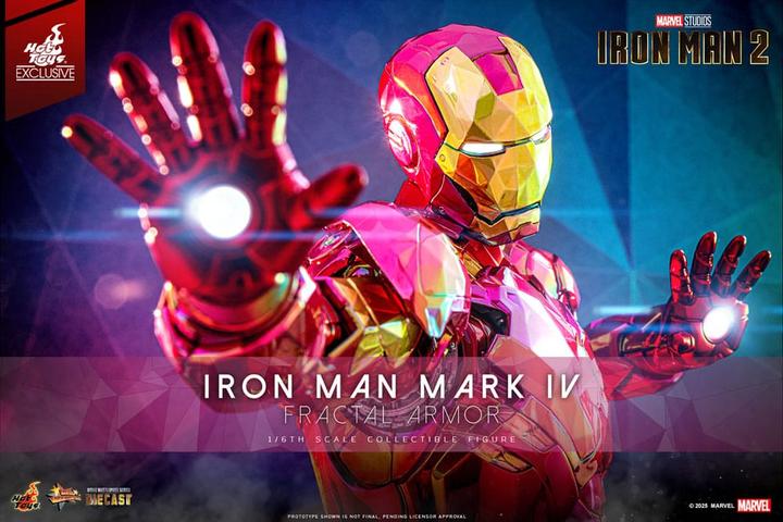 Produktbild Hot Toys Iron Man figurine Movie Masterpiece Diecast 1/6 Iron Man Mark VI (Fractal Armor) Exclusive