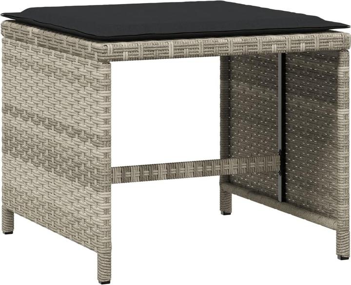 Image du produit VidaXL Meuble de jardin Ensemble de jardin 9pcs. noir Poly rotin (110 cm)