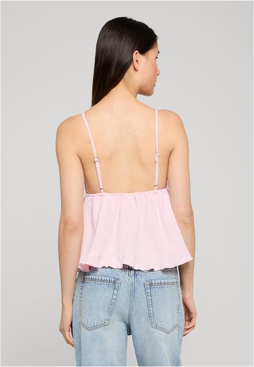 Produktbild Urban Classics Ladies Ruffled Structured Cami Top blushedrose S (S)