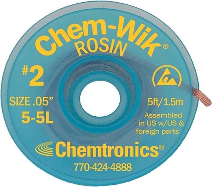 Actual product image ChemWik Drawstring desoldering 1.27 mm 1.50 m (desoldering litz)