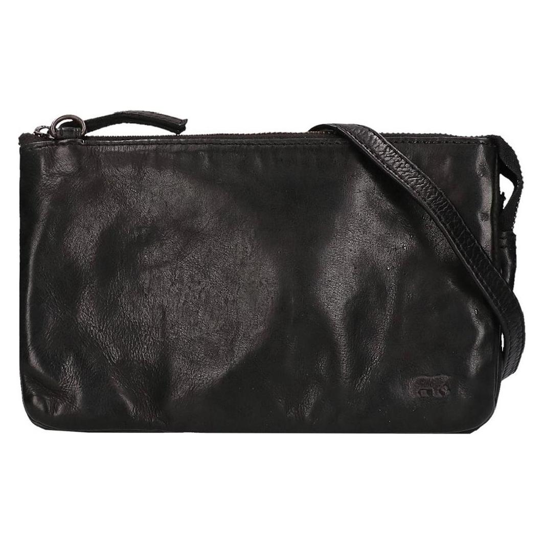 Bear Rock, Damen, Handtasche, Bärende Design Kuh Lavato Schoudertas Schwarz, Schwarz