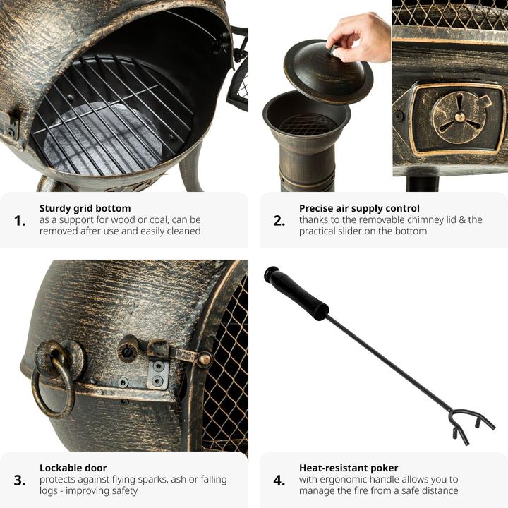 Actual product image tectake Patio oven