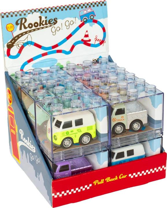 Produktbild Rookies Go! Go! Display Pull Back Nutzfahrzeuge