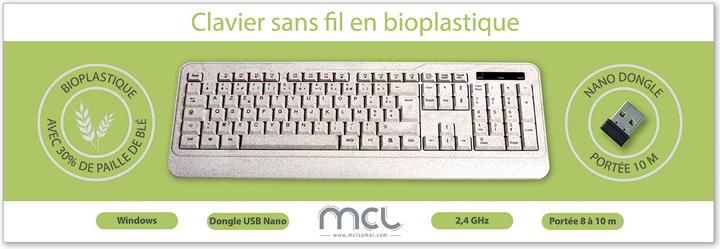 Image du produit MCL MP1B99AACK305WBIB - Clavier français (FR, Sans fil)