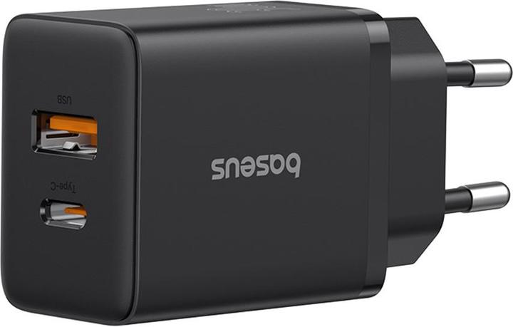 Image du produit Baseus Cube, 20W, 3A, 1 x USB-A - 1 x USB-C, noir (20 W)