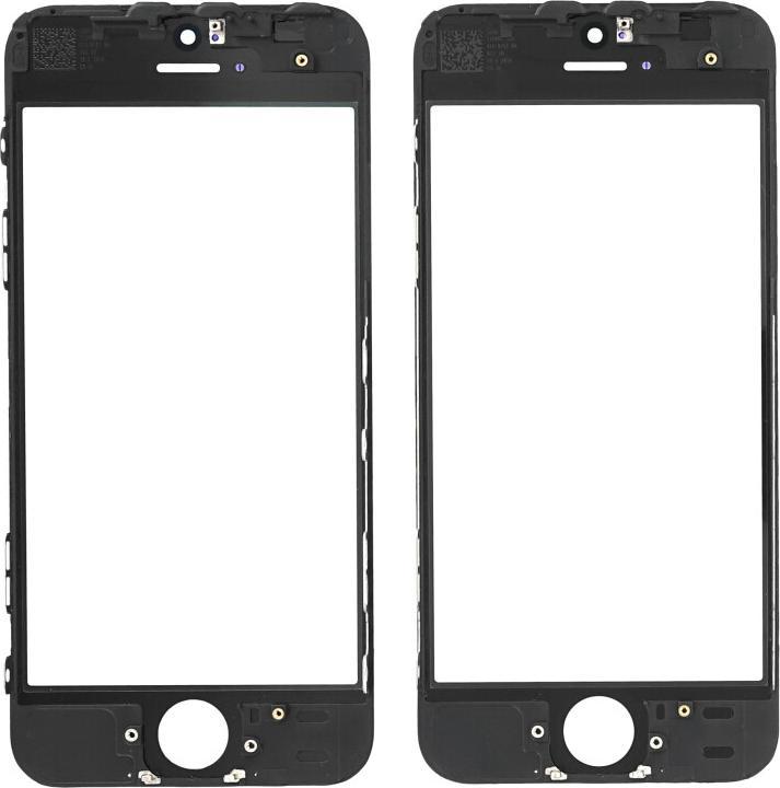 Actual product image OEM Display glass + frame for iPhone 5 / 5s black (Display, iphone 5, iPhone 5S)
