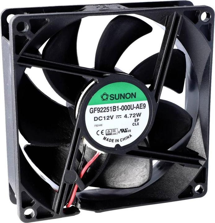 Produktbild Sunon Lüfter 12V 92x25 K 118.9m³/h 45dBA IP68 (92 mm, 1x)
