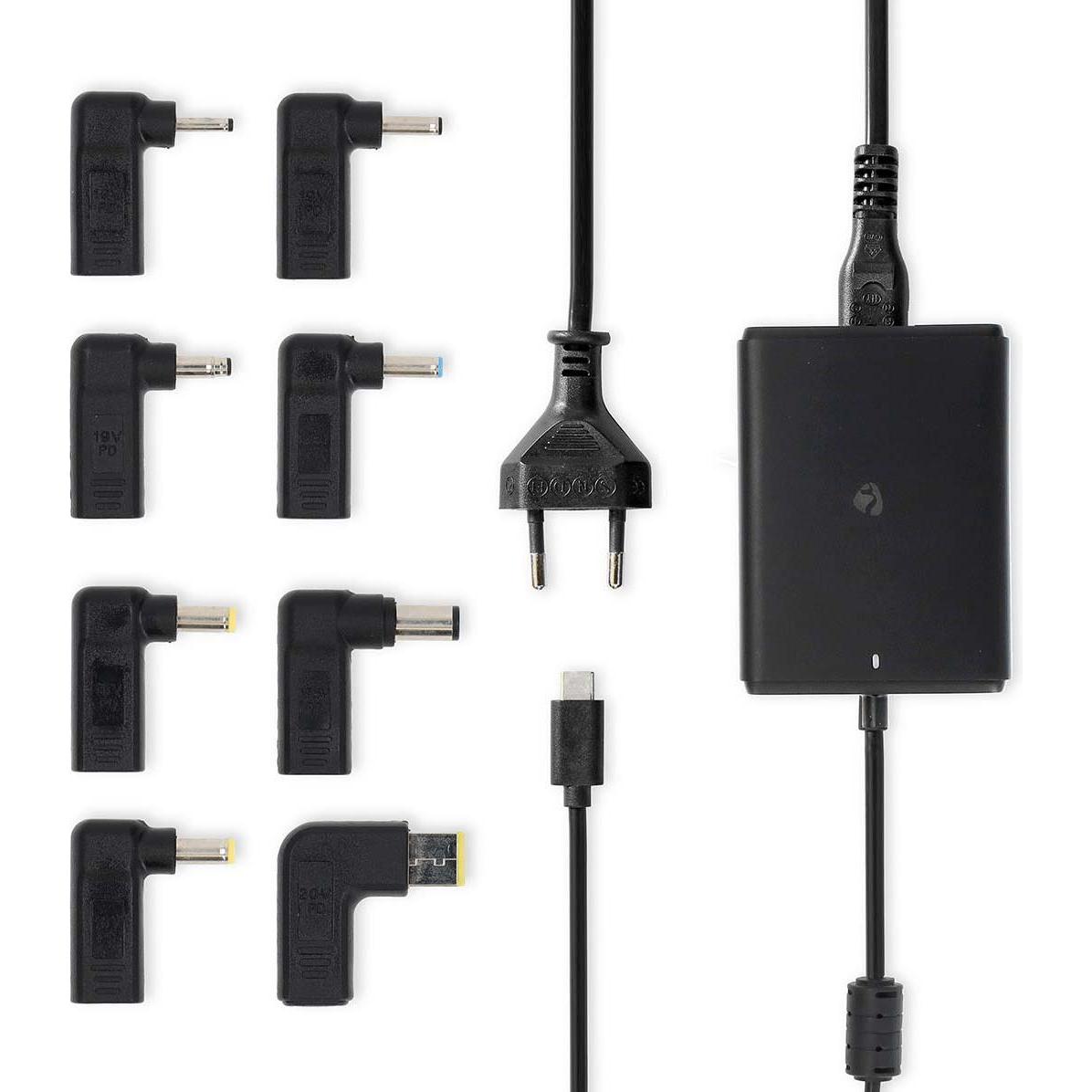 Thumbnail - Nedis Notebook Adapter GaN 100 W 5 / 9 / 12 / 15 / 20 V DC 3.0 / 5.0 A Benutzt für: Notebo (100 W), Notebook Netzteil, S...