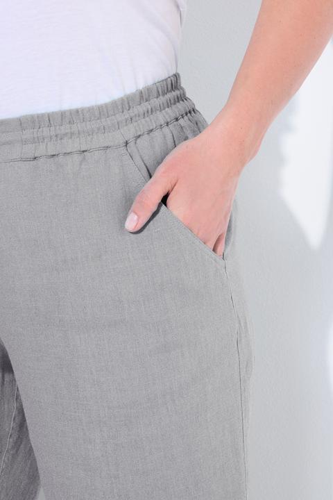 Produktbild Ulla Popken 7/8-Leinenhose, elastischer Bund, natürlich kühl (56)