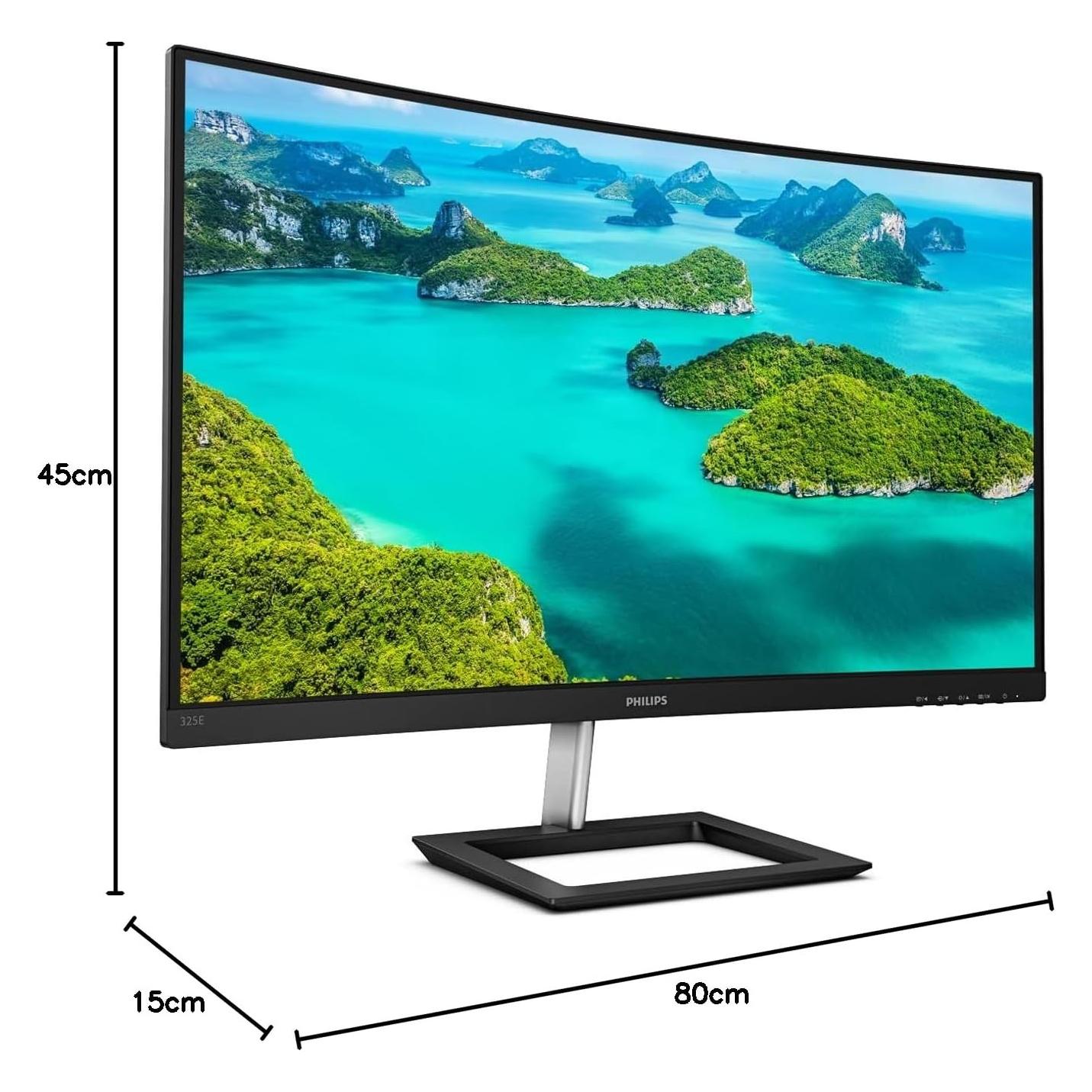 Philips 325E1C/00 (2560 x 1440 Pixel, 32"), Monitor, Schwarz