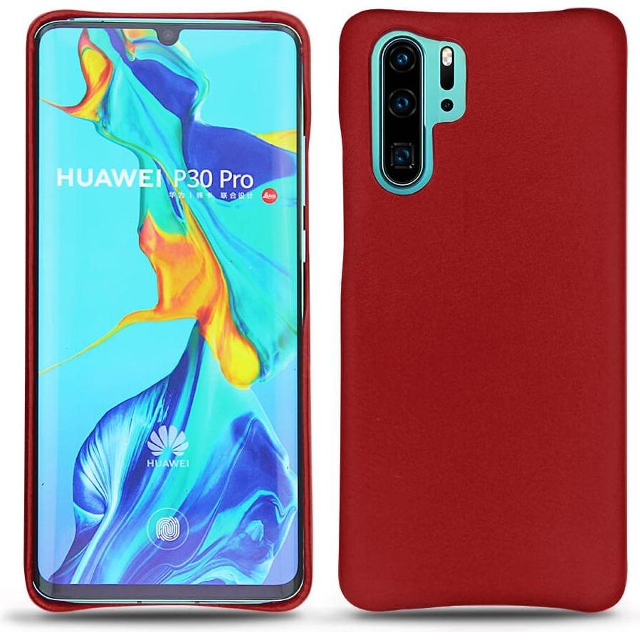 Thumbnail - Noreve Lederschutzhülle (Huawei P30 Pro), Smartphone Hülle, Rot