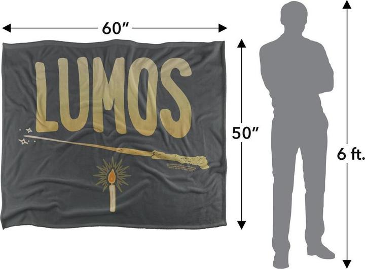 Immagine prodotto Lumos Bacchetta Magica Coperta (152 x 127 cm)