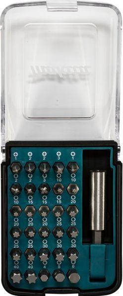 Actual product image Makita Tip set D-34936 (31 pcs.) (PZ2, T30, T20, 2x TX40, T10, 2x PH2, T15, 25mm, 2xPZ3, T25)