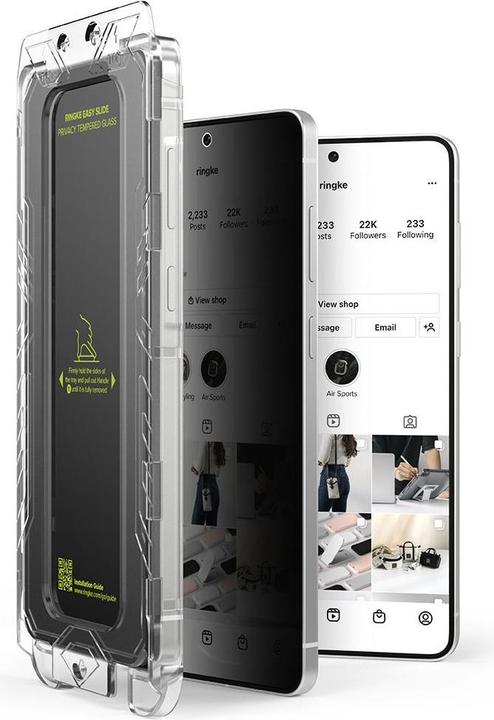 Actual product image Ringke Easy Slide 2er-Pack Sichtschutzglas für Samsung Galaxy S25 Edge (2 pcs., Samsung Galaxy S25 Edge)