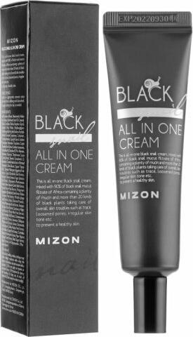 Produktbild Mizon Black Snail All In One Cream krem wielozadaniowy do twarzy na dzień ze Śluzem Ślimaka 35ml (Körpercreme, 35 ml)
