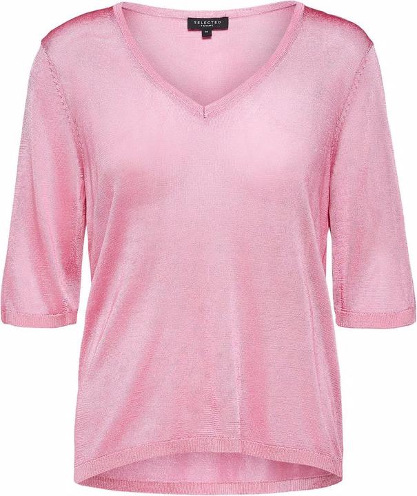 Selected Femme Maglietta delicata con scollo a V (L)