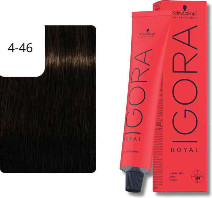 Actual product image Schwarzkopf Professional Igora Nude Tones (4-46 Medium Brown Beige Chocolate)
