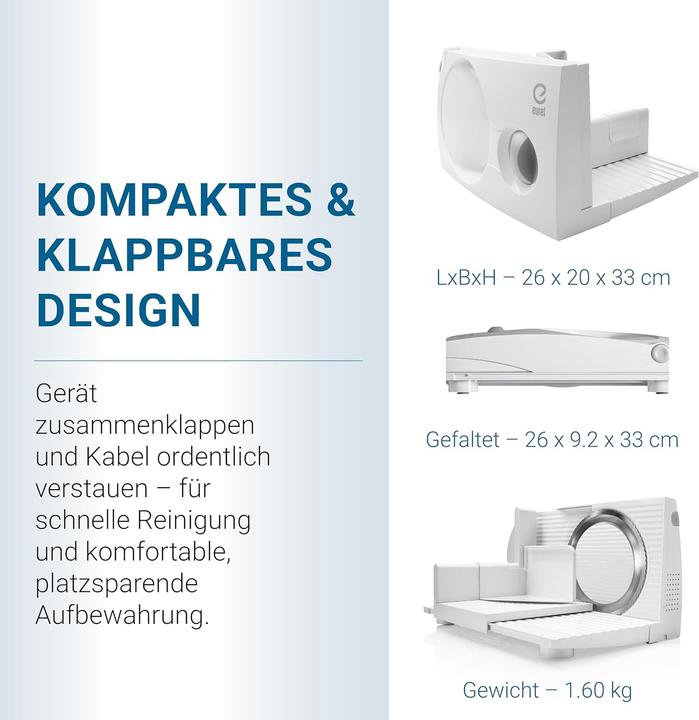 Image du produit Eurel Klappbarer Elektrischer Allesschneider RS42