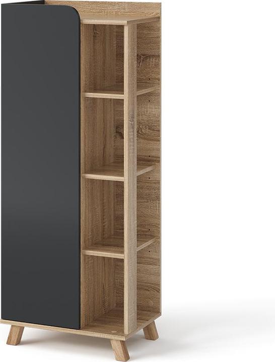 Vicco Karen mit Tür und offenen Fächern (50 x 35 x 128 cm)