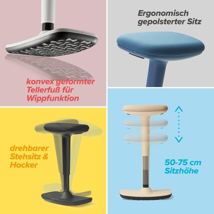 Actual product image Trendoffice Sit and stand stool SW 9299