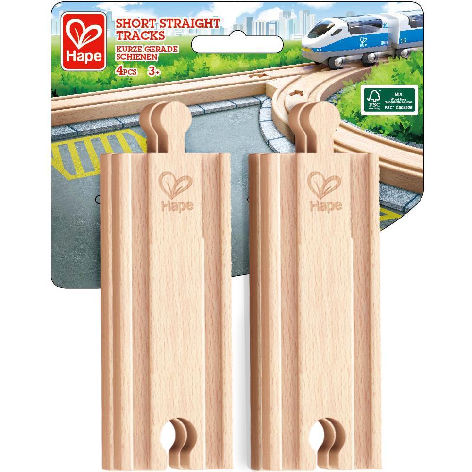 Thumbnail - Hape Kurze gerade Schienen (4 Stk.)