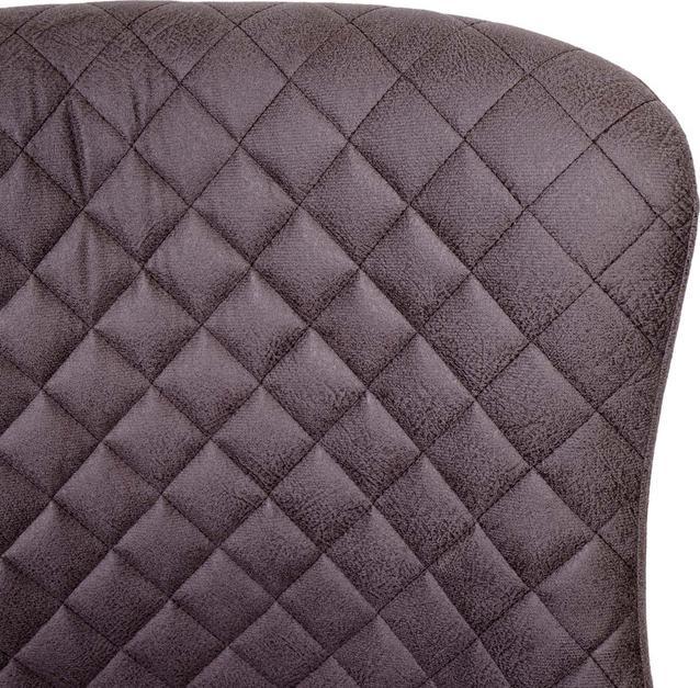 Produktbild Swisshandel24 Barhocker, Barstuhl Tresenhocker, Vintage Metall Fussablage Stoff/Textil dunkelgrau