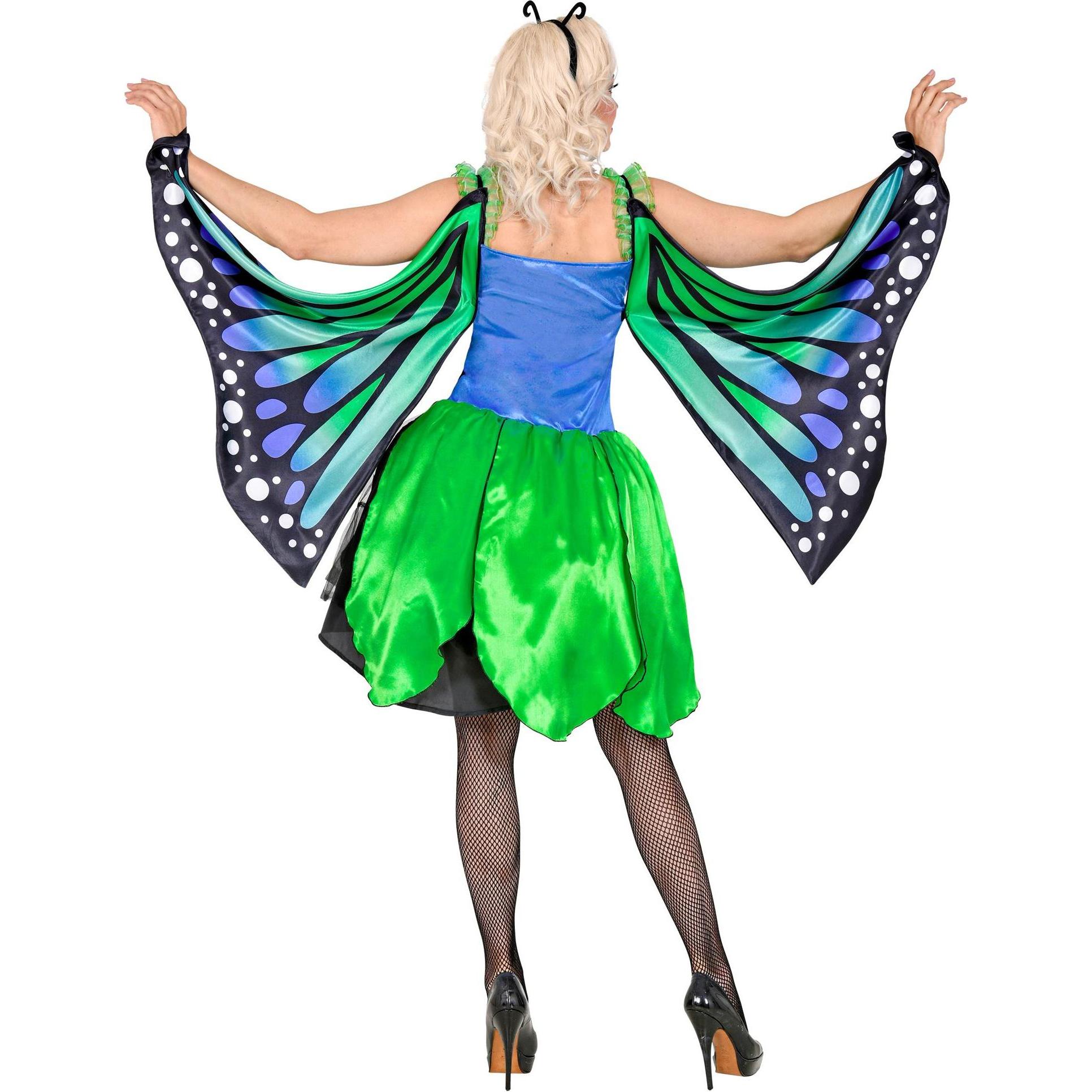 Thumbnail - Widmann SCHMETTERLING (Kleid mit Tutu, Flügel, Antennen), XS (XS)