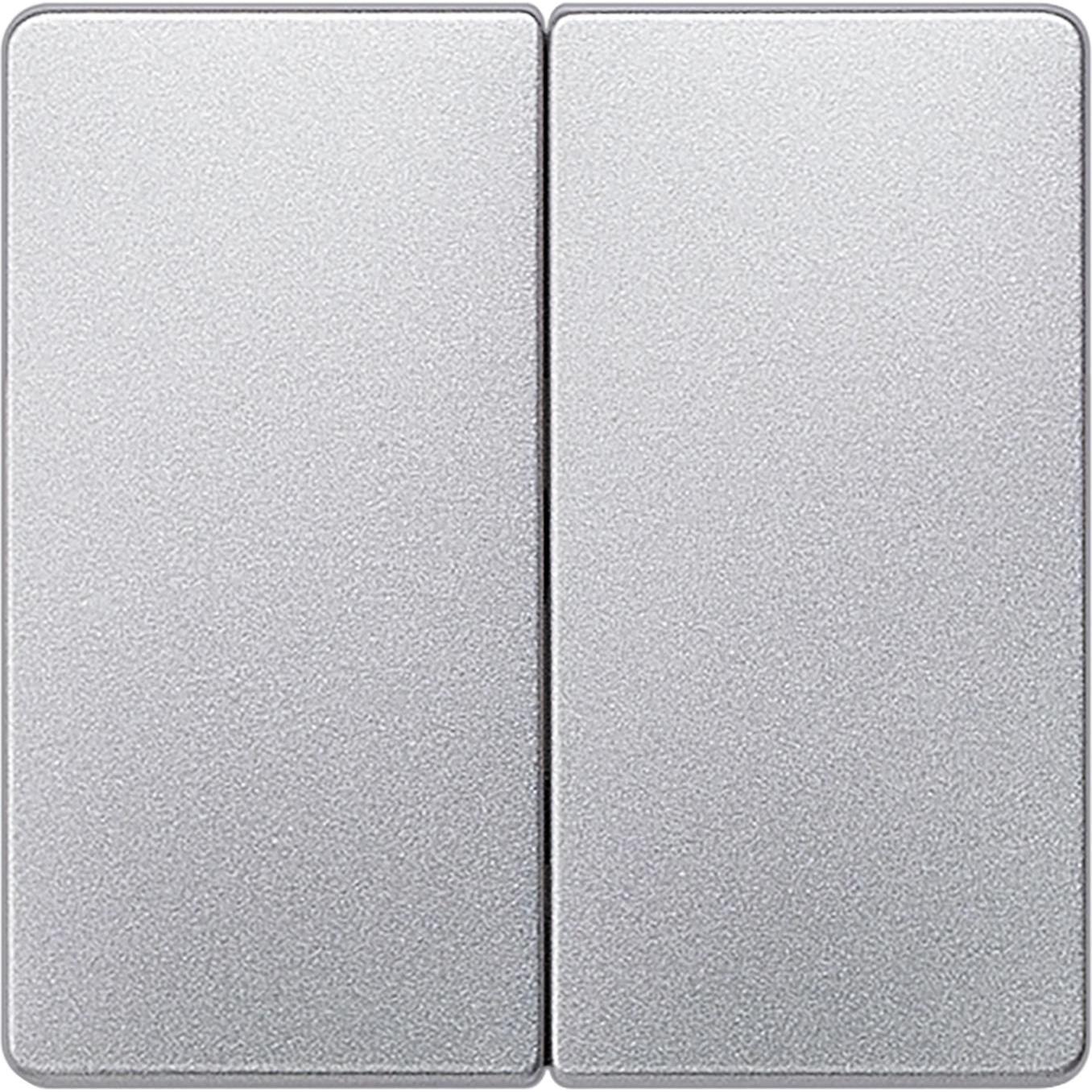 Siemens, Zubehör Schalterprogramm, Abdeckung Serienschalter Delta Aluminium (Metallic) 5TG6245