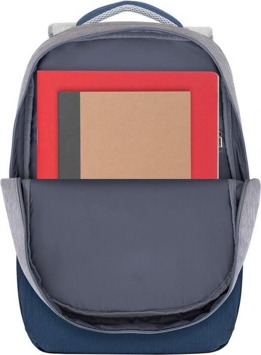 Actual product image Rivacase 7567 Grey Dark Blue Notebook Backpack up to 17.3"