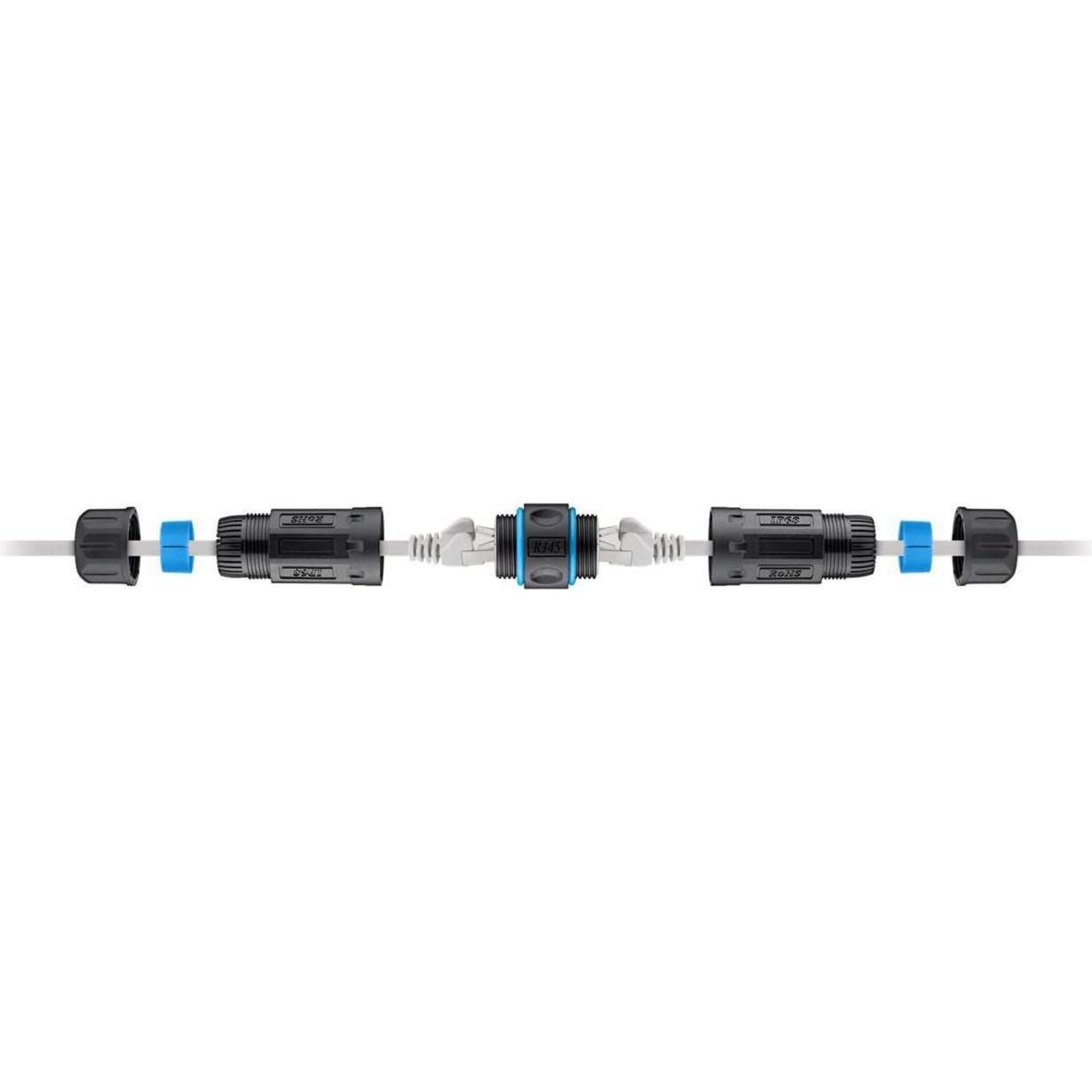 Thumbnail - Lanview IP68 RJ45 Patch Cable Coupler (Netzwerk Kupplung), Netzwerk Zubehör