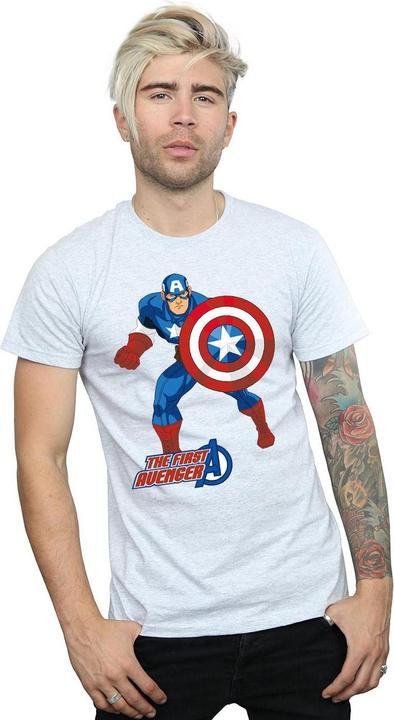 Actual product image Mens Captain America The First Avenger T-Shirt (XXL)