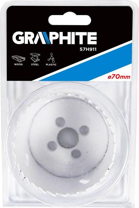 Produktbild Graphite 70 mm bimetal hole saw - 57H911 (70 Millimeter)