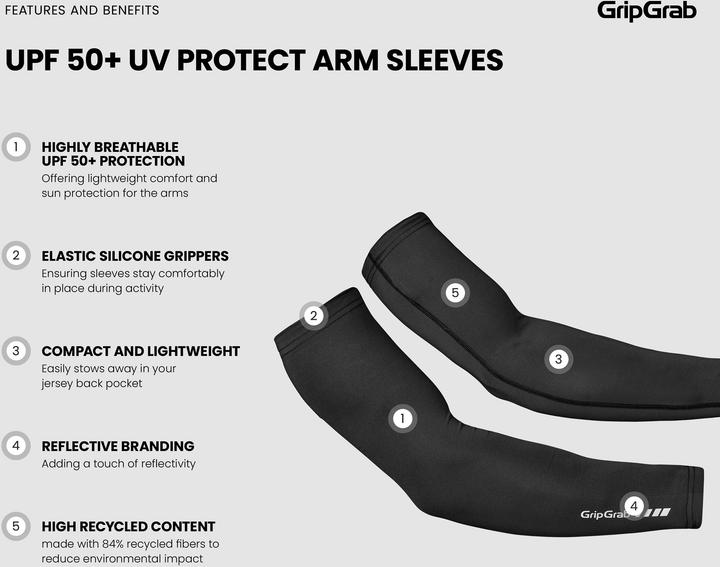 Produktbild GripGrab Protect Arm Sleeves (L)