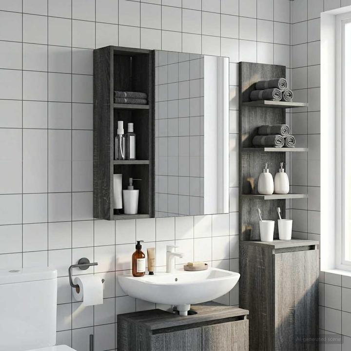 Produktbild vidaXL Badezimmerschrank (20 x 14 x 70 cm)