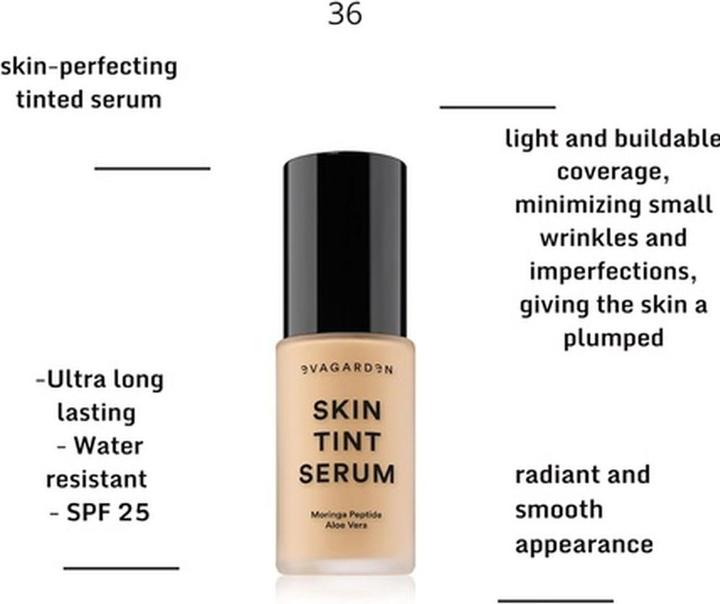 Produktbild Evagarden Skin Tint Serum 36 Biscuit for Women 1 Oz