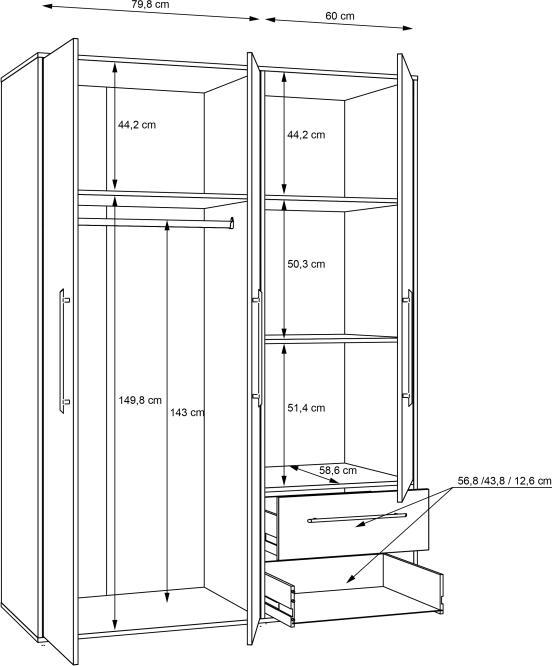 Immagine prodotto Forte Mokkaris (144.40 x 58.80 x 200.10 cm)