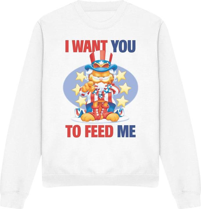 Actual product image Garfield Unisex Adult I Want You Sweatshirt (S)