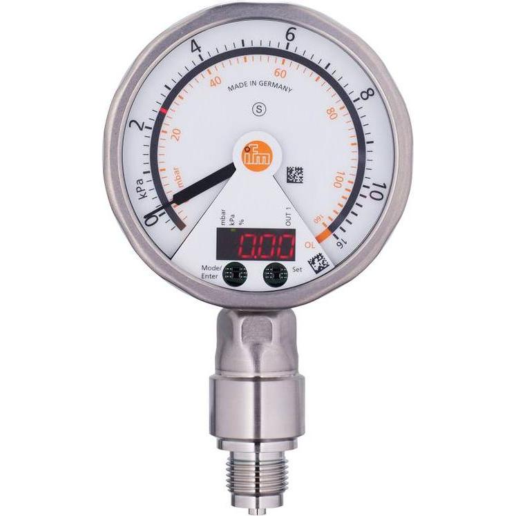 IFM Drucksensor 1 St. PG2449 -0 kPa bis 10 M12 1Öffner 1 Schliesser, Modulo elettronico