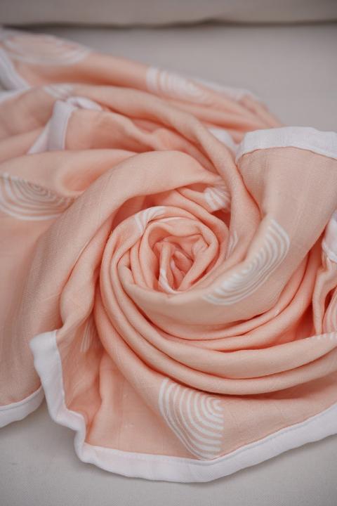 Actual product image Beberotti 4 Layered Double sided Organic Muslin Blanket (90 x 75 cm)