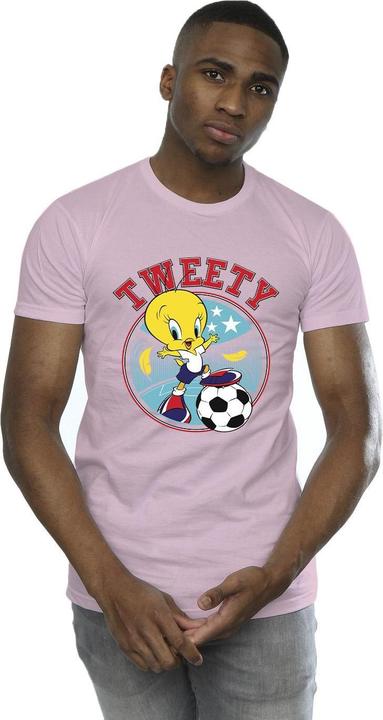 Actual product image Looney Tunes Mens Tweety Football Circle T-Shirt (M)