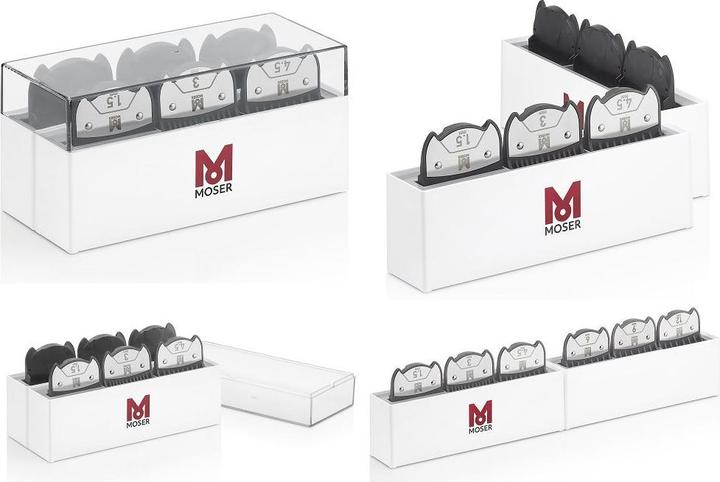 Actual product image Moser Premium magnetic attachment comb set 6 pieces (6x)