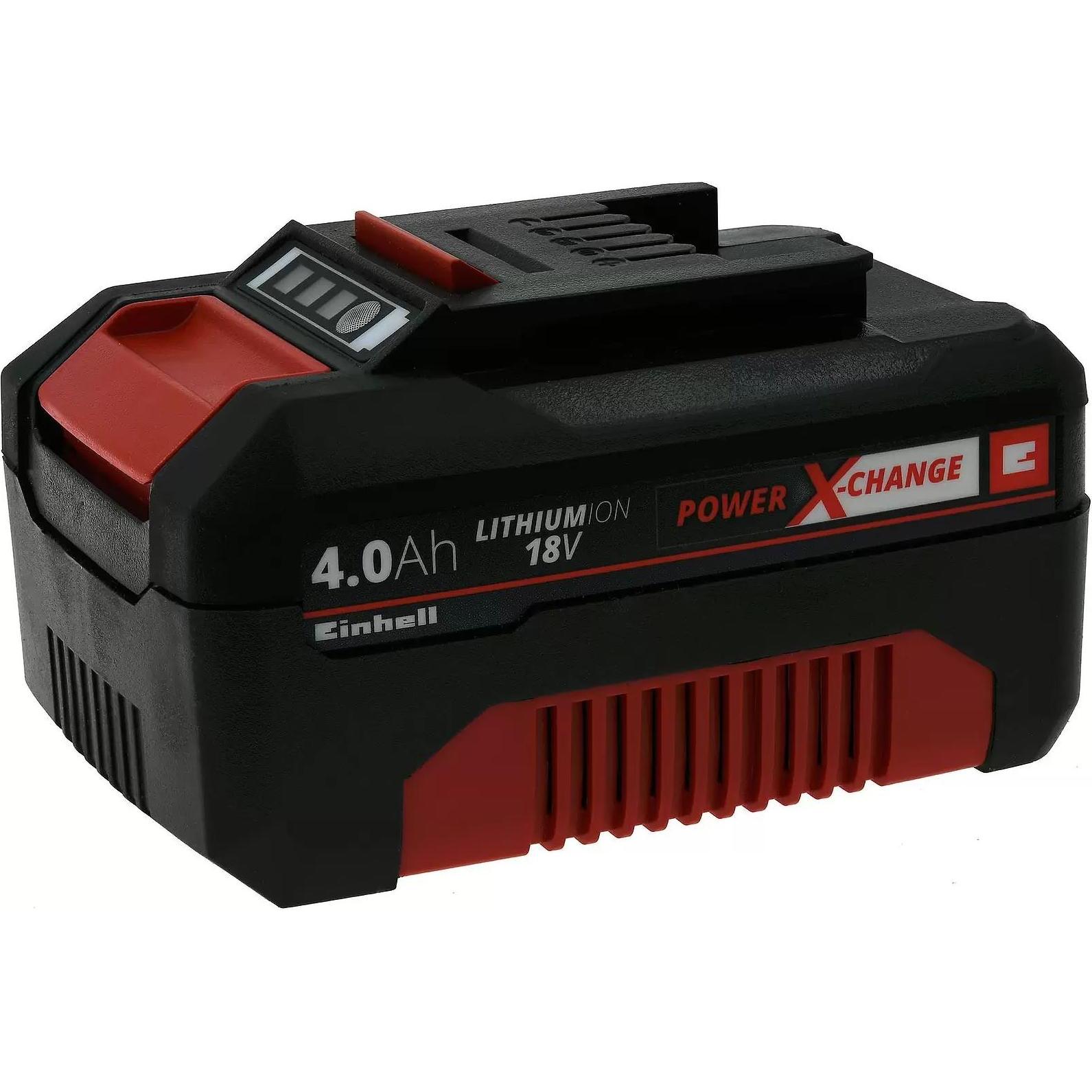 Einhell, Werkzeugakku + Ladegerät, Akku Power X-Change Li-ion 18V 4,0Ah für alle Power X-Change Geräte Original (18 V)