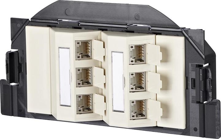 Produktbild Metz Connect 1309300601-E - RJ-45 - 6a - Schwarz - Weiss - 1 Stück(e)