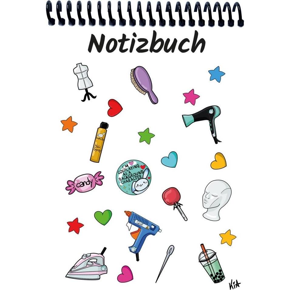 E & Z, Heft + Block, A 4 Notizbuch Manga Items, weiss, linier (A4, Liniert)