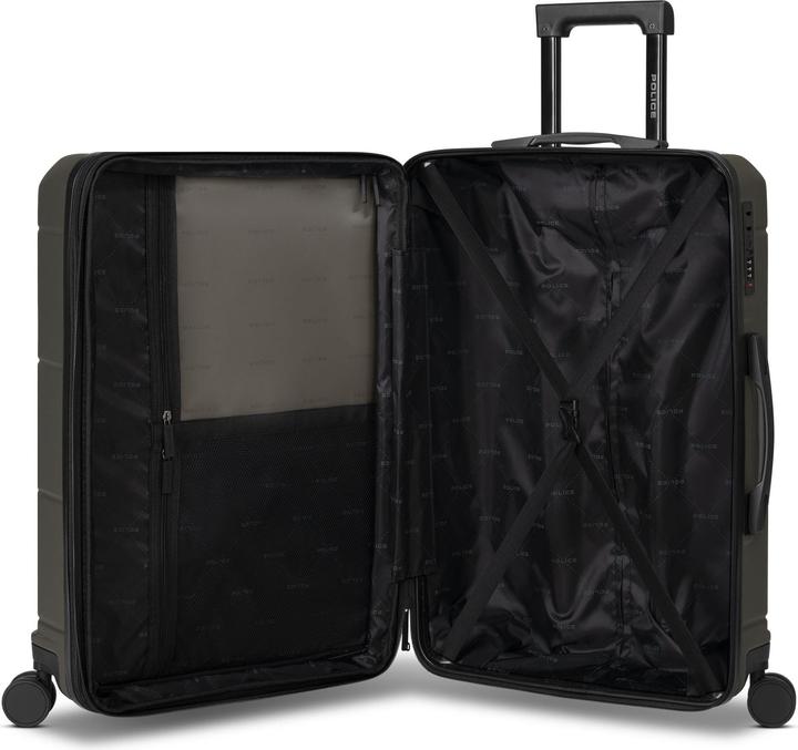 Actual product image Police 4 Rollen Trolley 74 cm mit Dehnfalte (96 l)