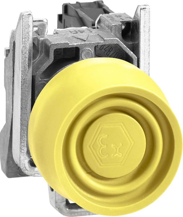 Actual product image Schneider Electric Pushbutton, yellow D 22mm XB4BPS51EX